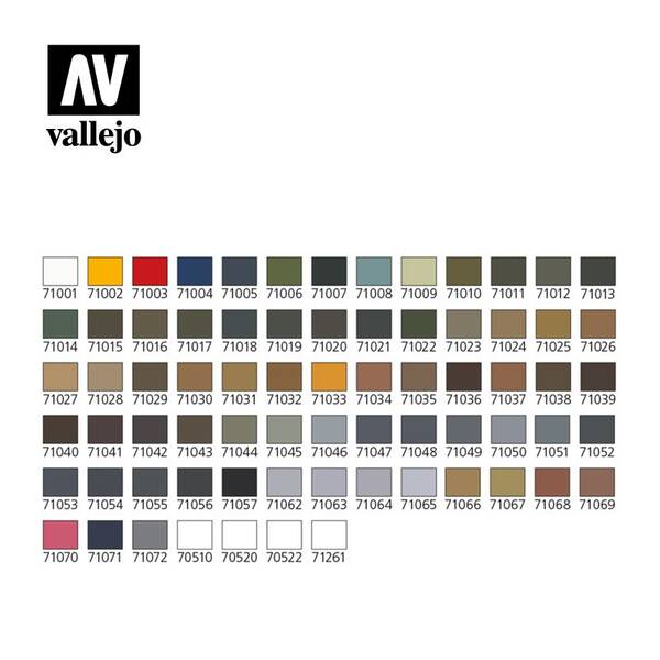 Vallejo Model Air Set:72 Units 17Ml+3 Brushes - 3