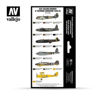 Vallejo Model Air Set:Bomber And Training Command 1939-45 71.145 - 2