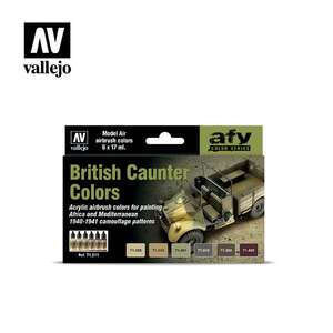 Vallejo Model Air Set:Caunter British Colors (6) 71.211 - Thumbnail