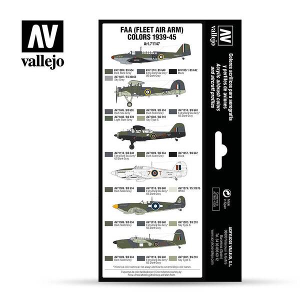 Vallejo Model Air Set:Fleet Air Arm Colors 1939-45 71.147
