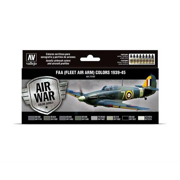 Vallejo Model Air Set:Fleet Air Arm Colors 1939-45 71.147 - 1