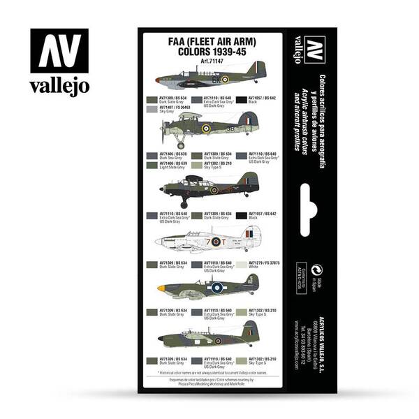 Vallejo Model Air Set:Fleet Air Arm Colors 1939-45 71.147 - 2