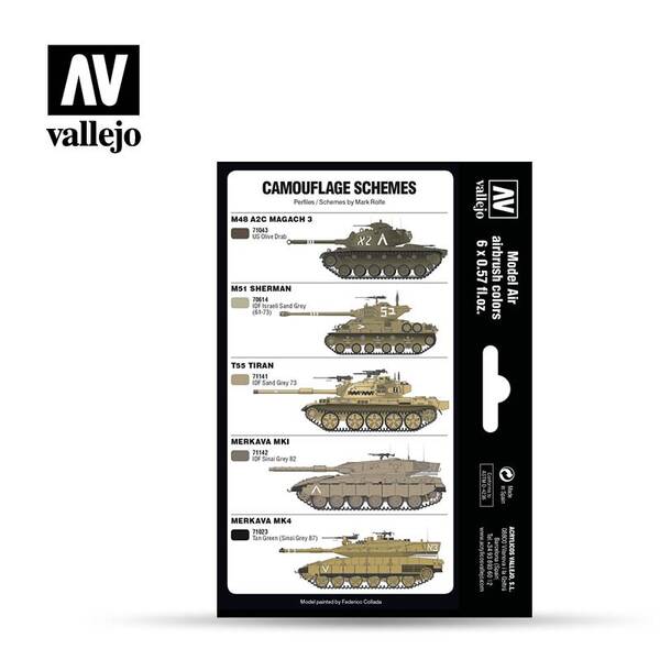 Vallejo Model Air Set:IDF Colors(6)