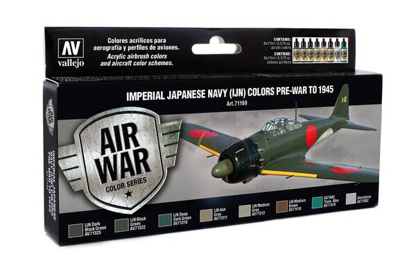 Vallejo Model Air Set:Imperial Japanese Navy (IJNN) Colors 71.169