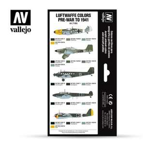 Vallejo Model Air Set:Luftwaffe Pre-War To 1941 (8) 71.165 - Thumbnail