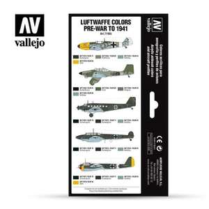 Vallejo Model Air Set:Luftwaffe Pre-War To 1941 (8) 71.165 - 2