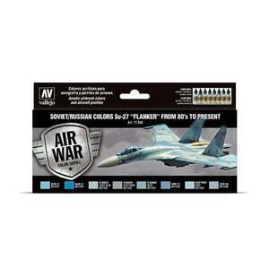 Vallejo Model Air Set:Soviet/Russian AF Sukhoi Su-27 Flanker 71.602 - Vallejo