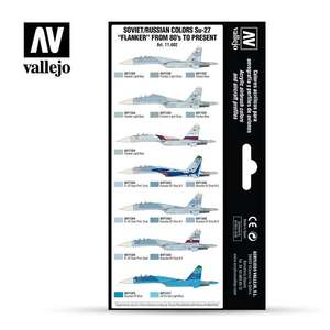 Vallejo Model Air Set:Soviet/Russian AF Sukhoi Su-27 Flanker 71.602 - Thumbnail