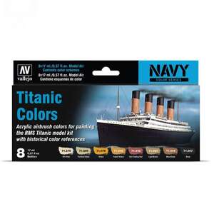 Vallejo Model Air Set: Titanic Colors (8) 71.646 - Thumbnail