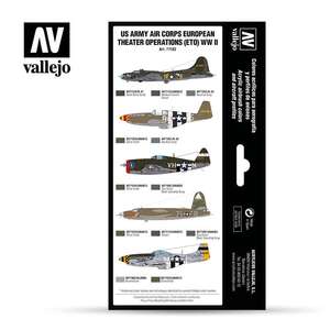 Vallejo Model Air Set:US Army Air Corps Europan Theater Operations (Eto) WWII 71.182 - Thumbnail