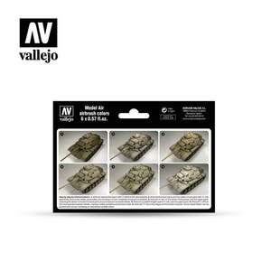 Vallejo Model Air Set: US Modern Desert Colors (6) 71.209 - 2