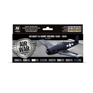 Vallejo Model Air Set:US Navy&Usmc Colors 1940-1945 - 1
