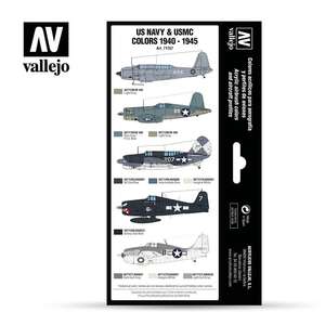 Vallejo Model Air Set:US Navy&Usmc Colors 1940-1945 - 2