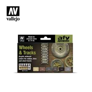 Vallejo - Vallejo Model Air Set:Wheels&Trucks (6) 71.213