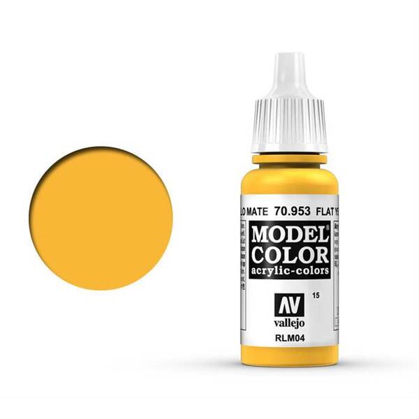 Vallejo Model Color 17Ml 015-70.953 Flat Yellow