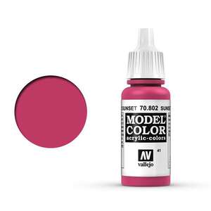 Vallejo Model Color 17Ml 041-70.802 Sunset Red - Vallejo