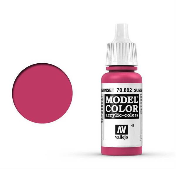 Vallejo Model Color 17Ml 041-70.802 Sunset Red - 1