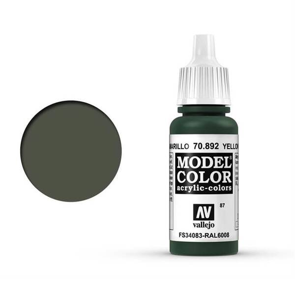 Vallejo Model Color 17Ml 087-70.892 Yellow Olive