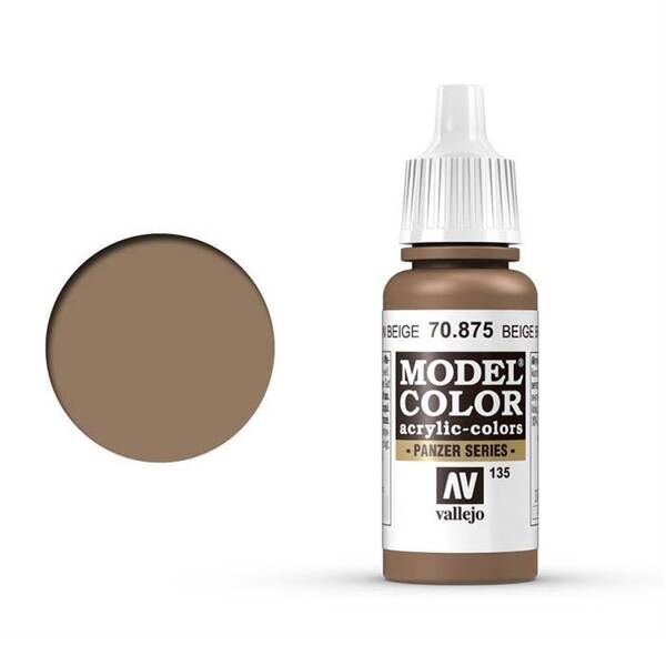 Vallejo Model Color 17Ml 135-70.875 Beige Brown - 1