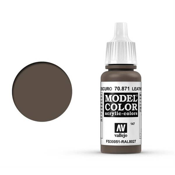 Vallejo Model Color 17Ml 147-70.871 Leather Brown