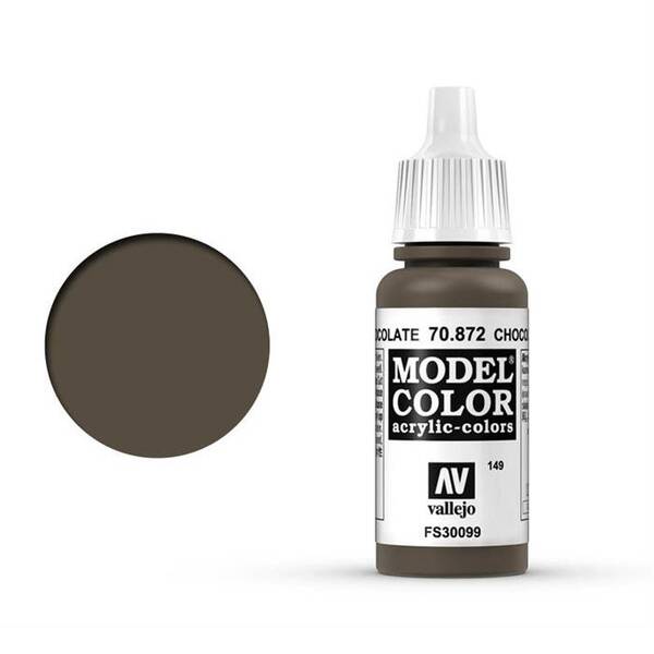 Vallejo Model Color 17Ml 149-70.872 Chocolate Brown - 1