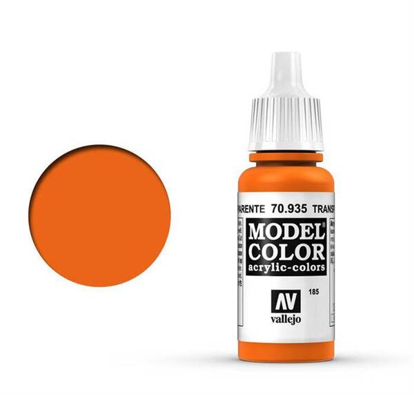 Vallejo Model Color 17Ml 185-70.935 Transparent Orange