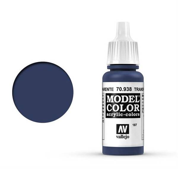 Vallejo Model Color 17Ml 187-70.938 Transparent Blue