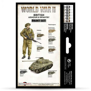 Vallejo Model Color Set WWII British Armour&Infantry (6) 70.204 - 2