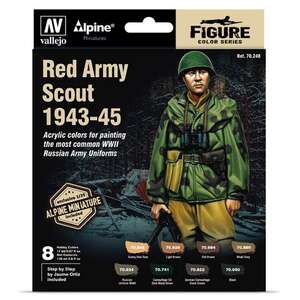 Vallejo - Vallejo Model Color Set: Alpine Red Army Scout 1943-45 (8) 70.248