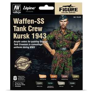 Vallejo Model Color Set: Alpine Waffen-SS Tank Crew Kursk 1943 (8) 70.249 - 1