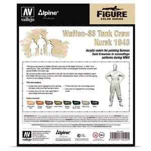 Vallejo Model Color Set: Alpine Waffen-SS Tank Crew Kursk 1943 (8) 70.249 - 2