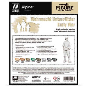 Vallejo Model Color Set: Alpine Wehrmacht Unteroffizier Early War (8) 70.246 - 2