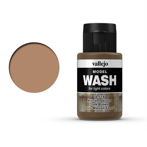Vallejo Model Wash 35Ml 76.514 Dark Brown