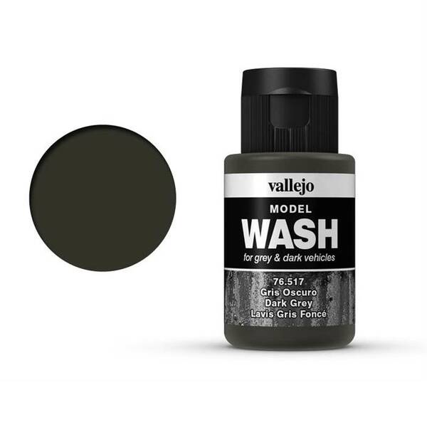 Vallejo Model Wash 35Ml 76.517 Dark Grey - 1