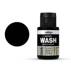 Vallejo Model Wash 35Ml 76.518 Black - Thumbnail
