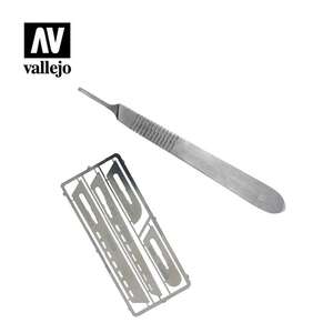 Vallejo - Vallejo Modelling Saw Set 4 Blades And Scalpel Handle T06001