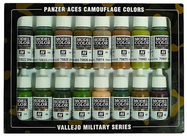 Vallejo Pancer Aces Camouflage Set (16) 70.179