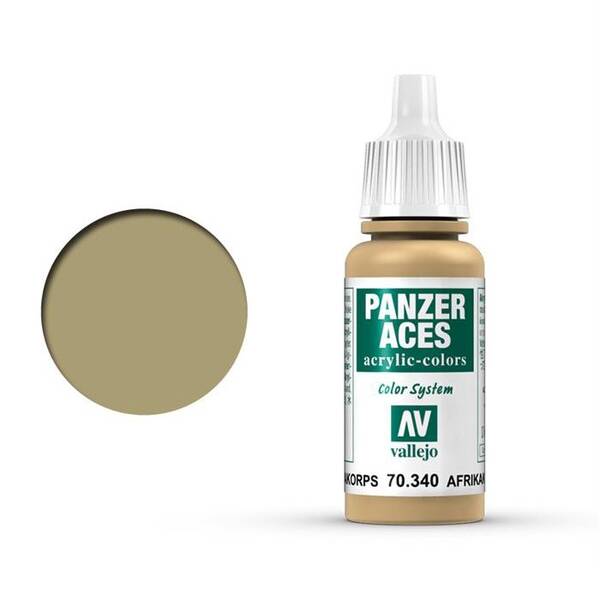 Vallejo Panzer Aces 17Ml 70.340 Highlight Afrikacorps Tank Crew