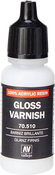 Vallejo Permanent Gloss Varnish 70.510-17 Ml