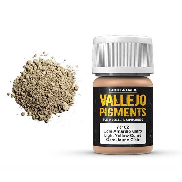 Vallejo Pigments 35Ml 73.102 Light Yellow Ochre - 1