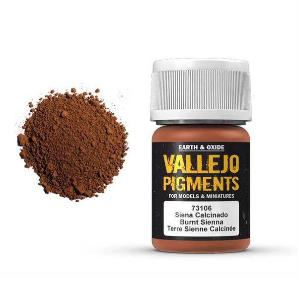 Vallejo Pigments 35Ml 73.106 Burnt Sienna - 1