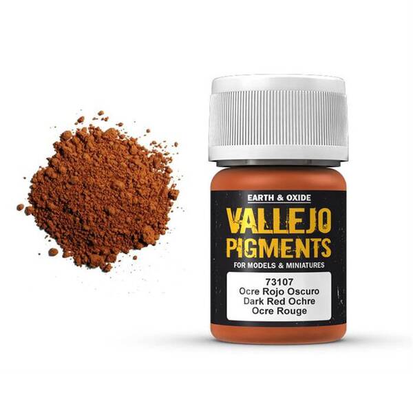 Vallejo Pigments 35Ml 73.107 Dark Red Ochre - 1