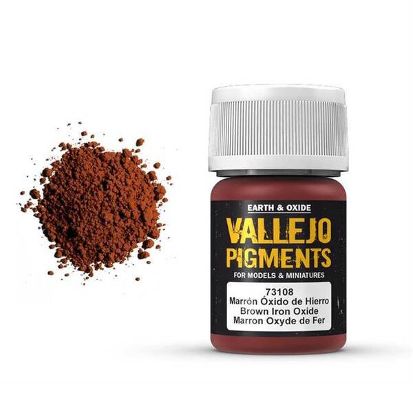 Vallejo Pigments 35Ml 73.108 Brown Iron Oxide - 1