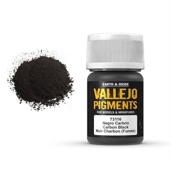 Vallejo Pigments 35Ml 73.116 Carbon Black (Smoke Black) - 1