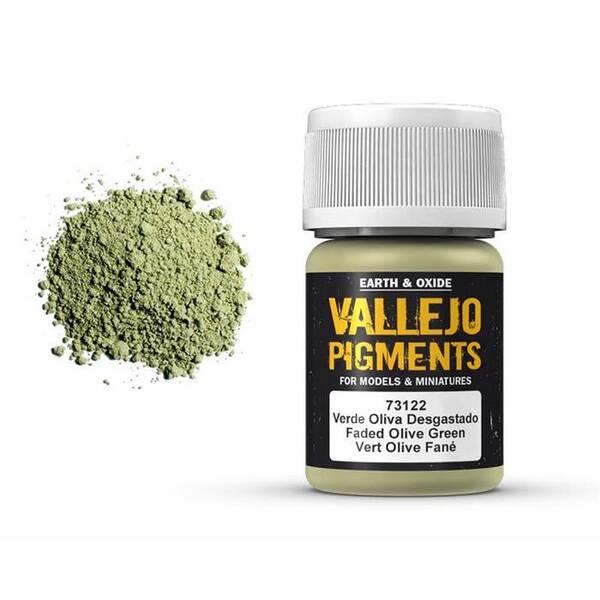 Vallejo Pigments 35Ml 73.122 Faded Olive Green - 1