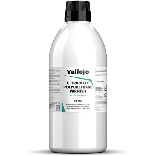 Vallejo Polyurethane Ultra Matt Varnish 500 Ml 28.653 - 1