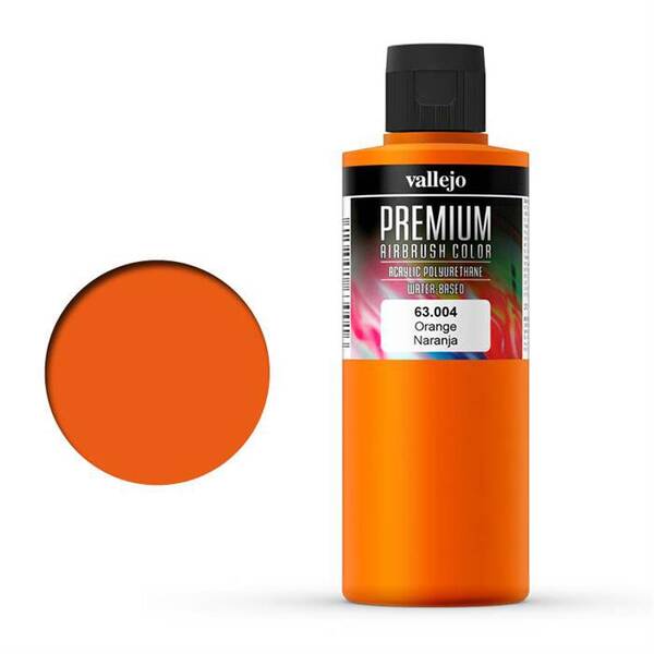 Vallejo Premium Airbrush Color 200Ml 63.004 Orange - 1
