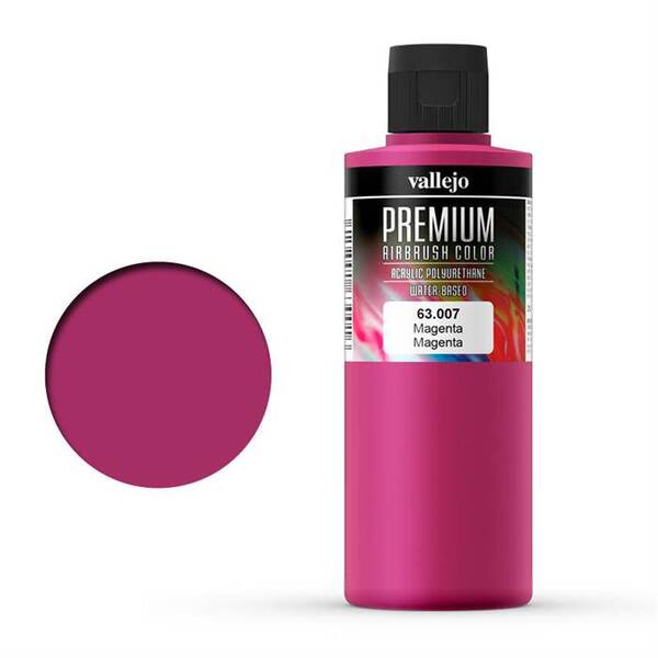 Vallejo Premium Airbrush Color 200Ml 63.007 Magenta - 1