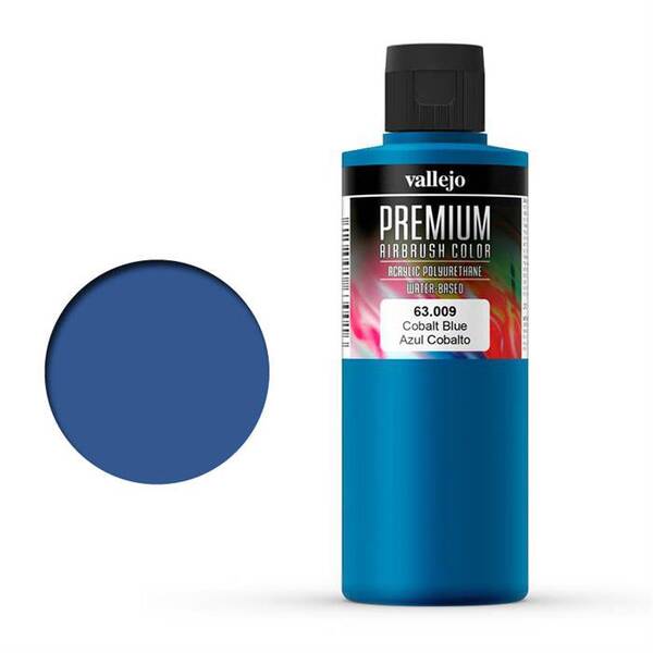 Vallejo Premium Airbrush Color 200Ml 63.009 Cobalt Blue - 1