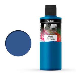 Vallejo - Vallejo Premium Airbrush Color 200Ml 63.009 Cobalt Blue